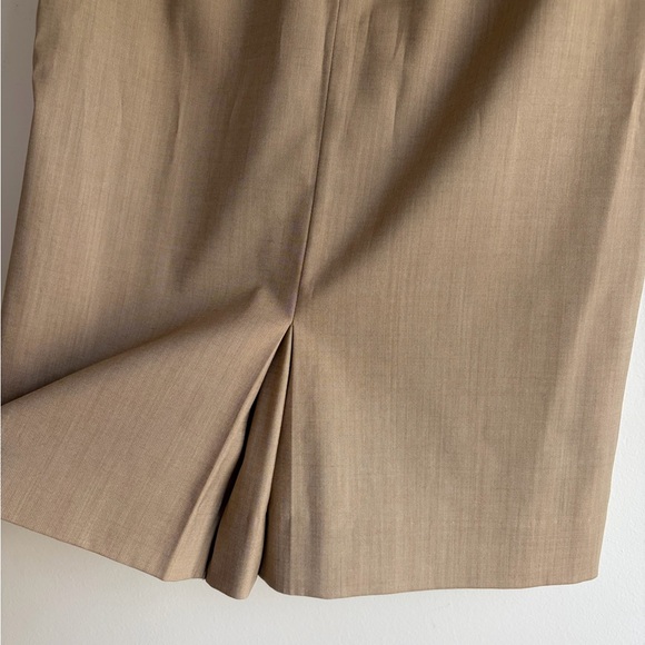Banana Republic Tan Wool Blend Pencil Skirt Size 0 - Picture 4 of 6